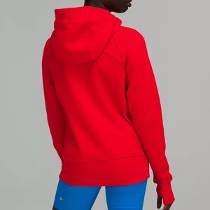 Lululemon Scuba Hoodie *light cotton fleece, Dark Red